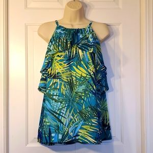 New York & Co. Ruffle Halter TopCapri!- L